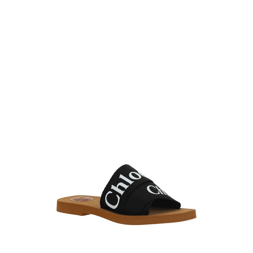 Black Rubber Sandals