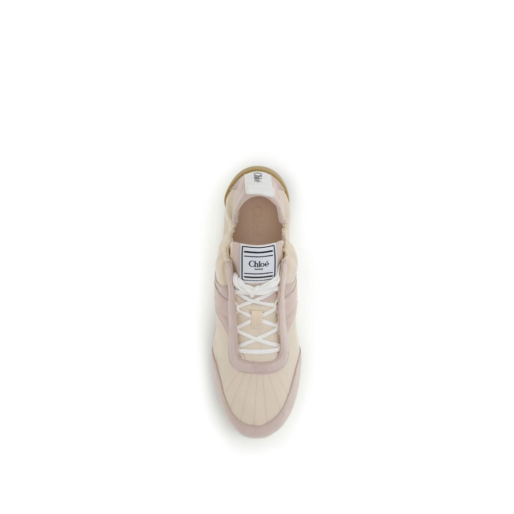 Zapatillas deportivas de nailon beige