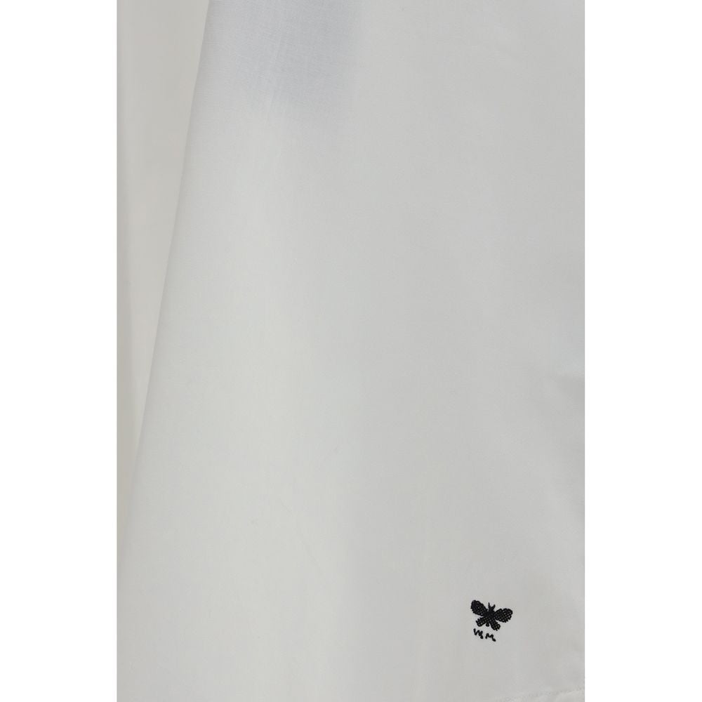 Camisa de vestir de algodón blanca