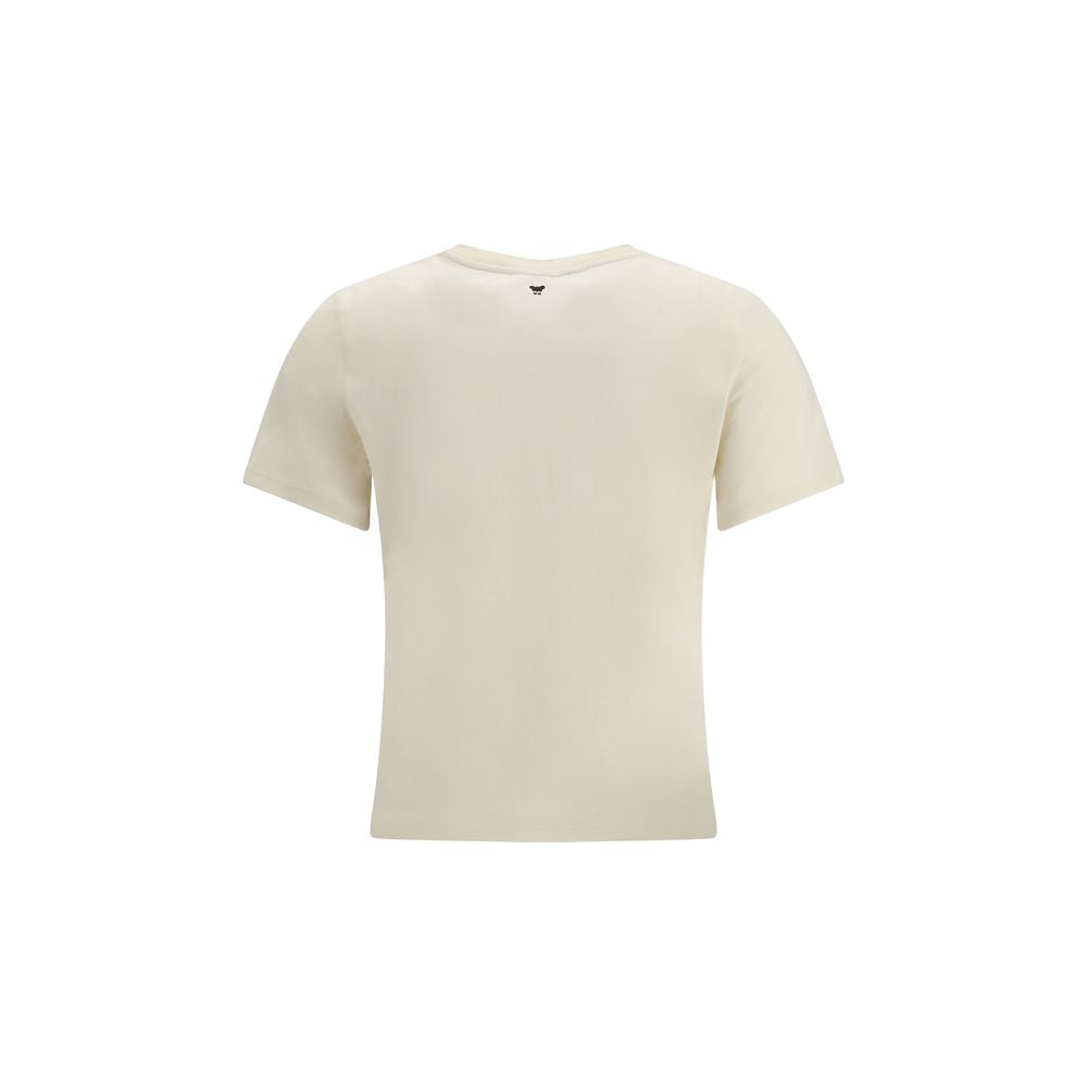 Cream Cotton T-Shirt