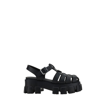 Sandalias de plataforma de acetato negro