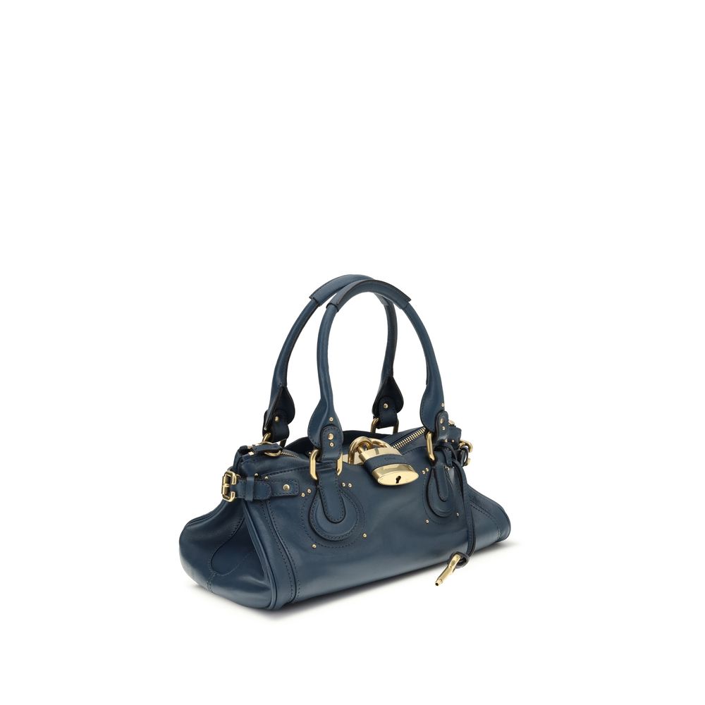 Bolso de hombro Bos Taurus de piel de becerro azul