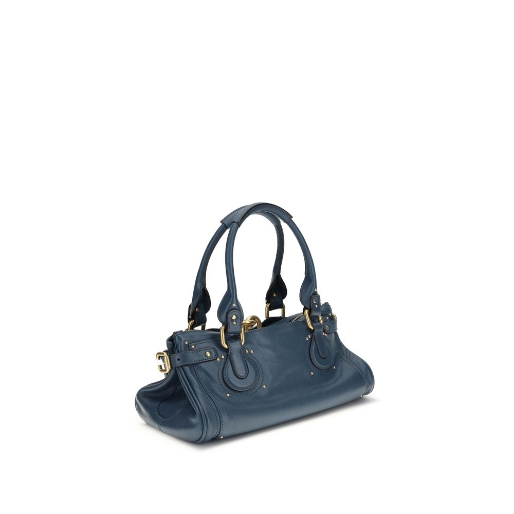 Bolso de hombro Bos Taurus de piel de becerro azul