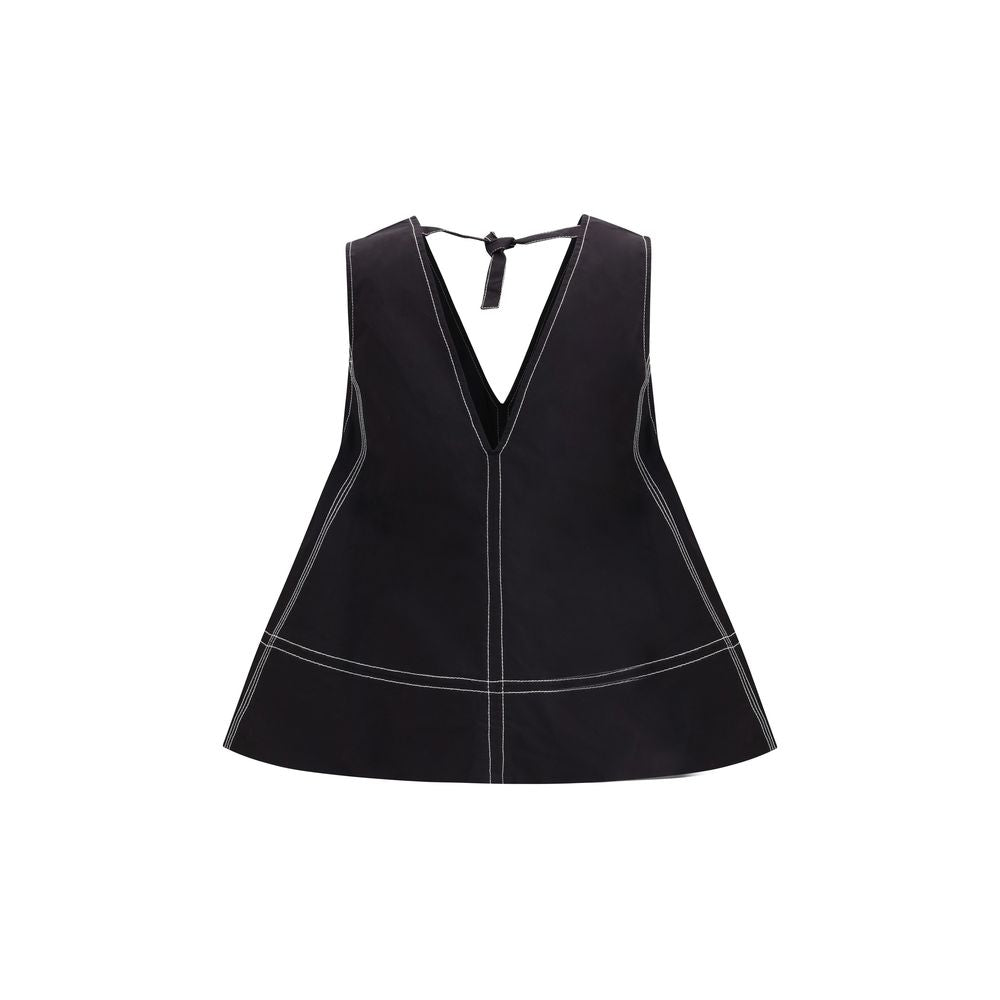 Top de elastano negro