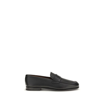 Church's Black Rother Calf Leather Men's Slip-On Loafers