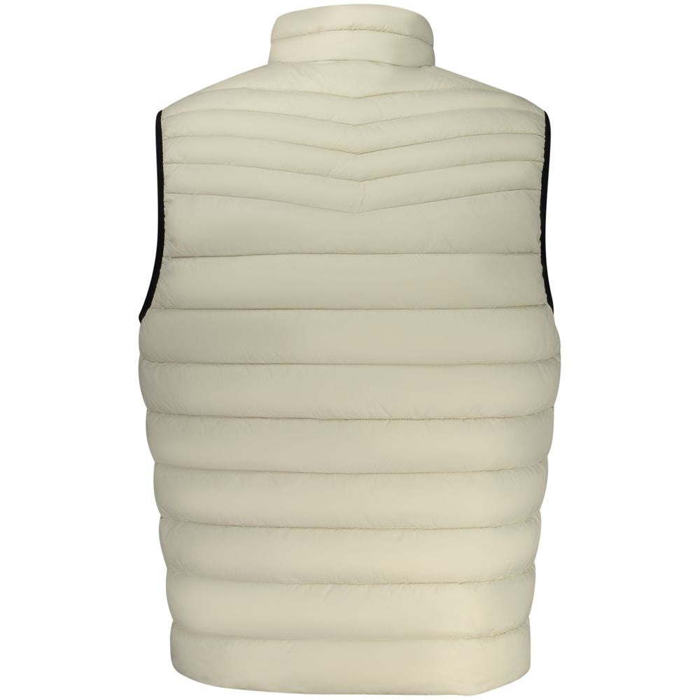 Chaqueta de poliamida beige para hombre