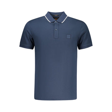 Polo de algodón azul
