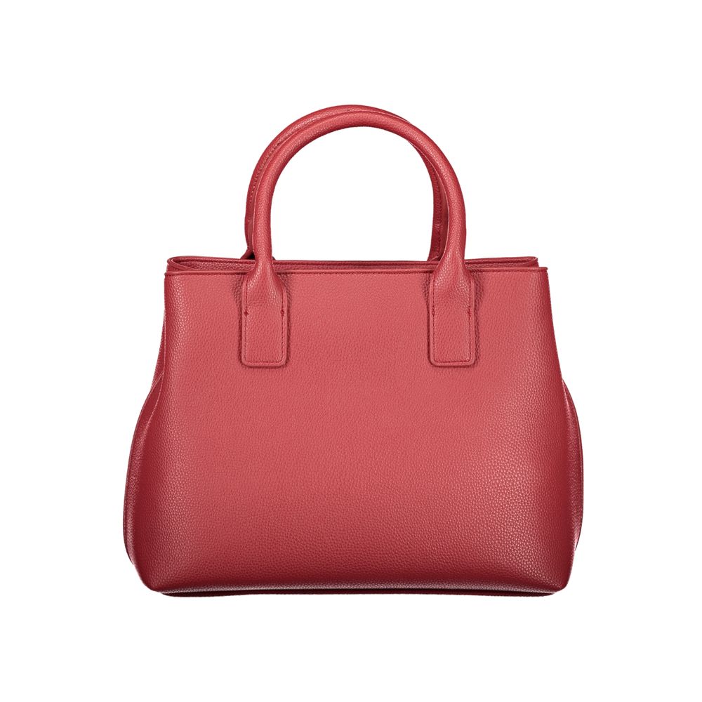 Rosso Polyurethane Women Handbag