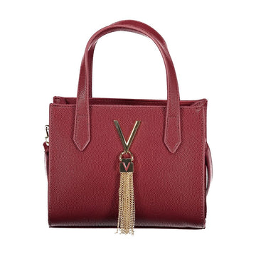 Rosso Polyurethane Women Handbag
