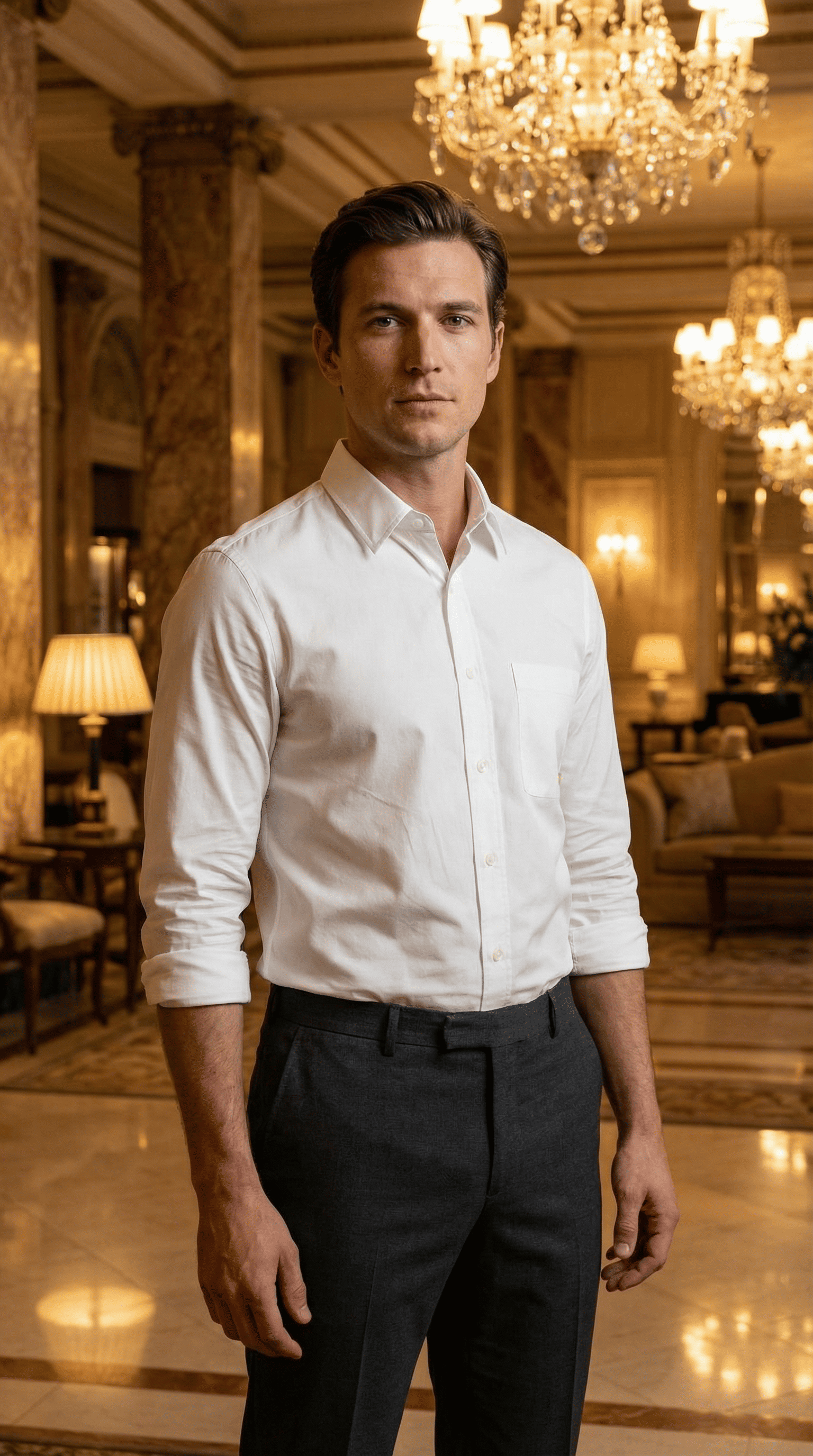 Calvin Klein - Slim Fit White Cotton Shirt