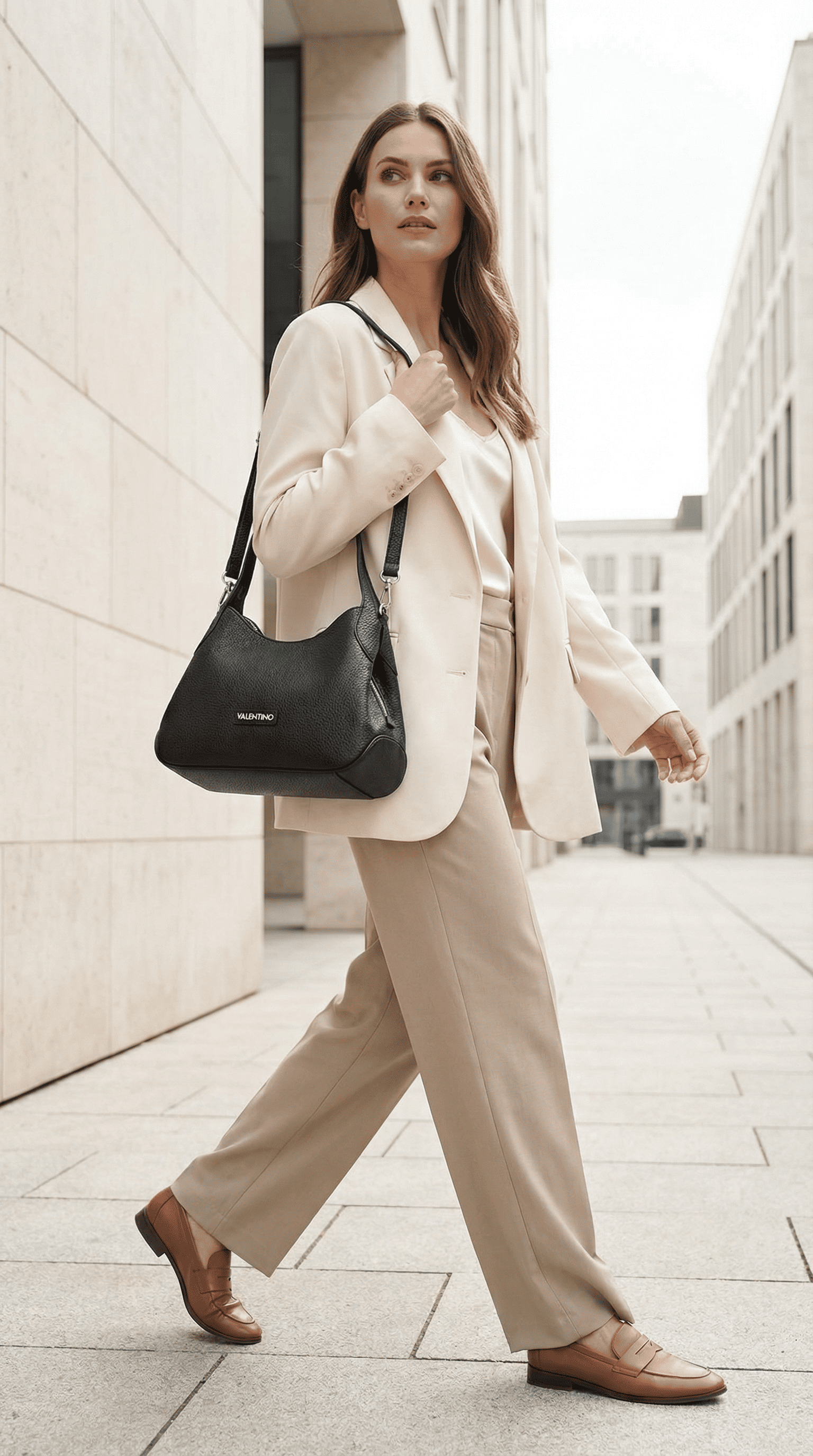 Valentino Black Polyethylene Women's Handbag