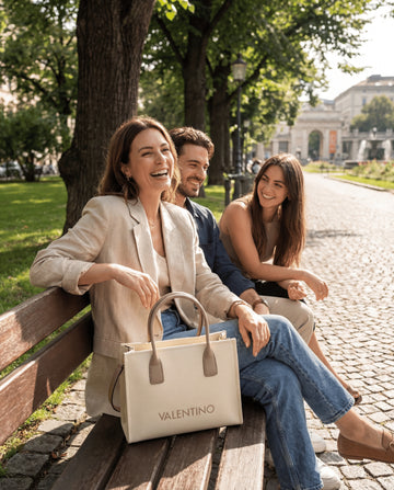 Valentino Bags Women's 'Beige' Structured Shopper Handbag – Premium Italian Designer Tote