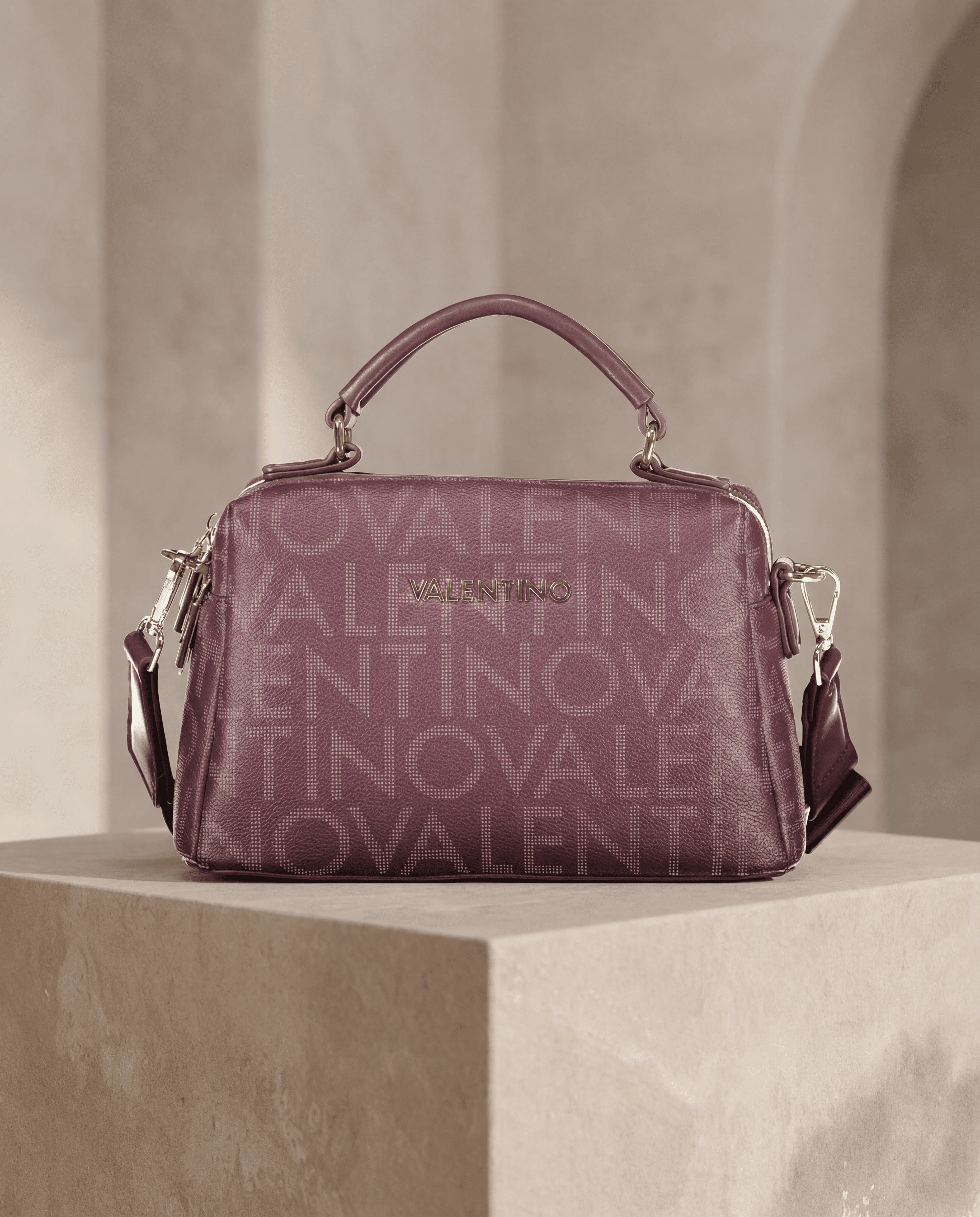 Valentino Bags Women's 'Rosso' Structured Shoulder Bag – Premium Italian