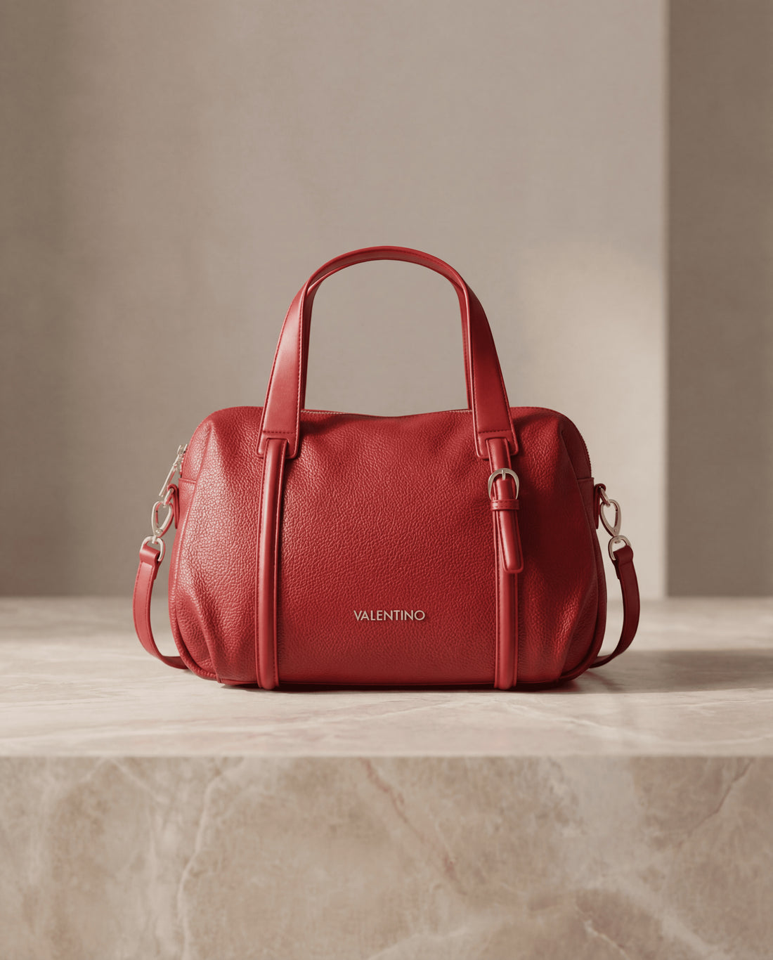 Valentino Bags Women's 'Rosso' Structured Handbag – Premium Italian