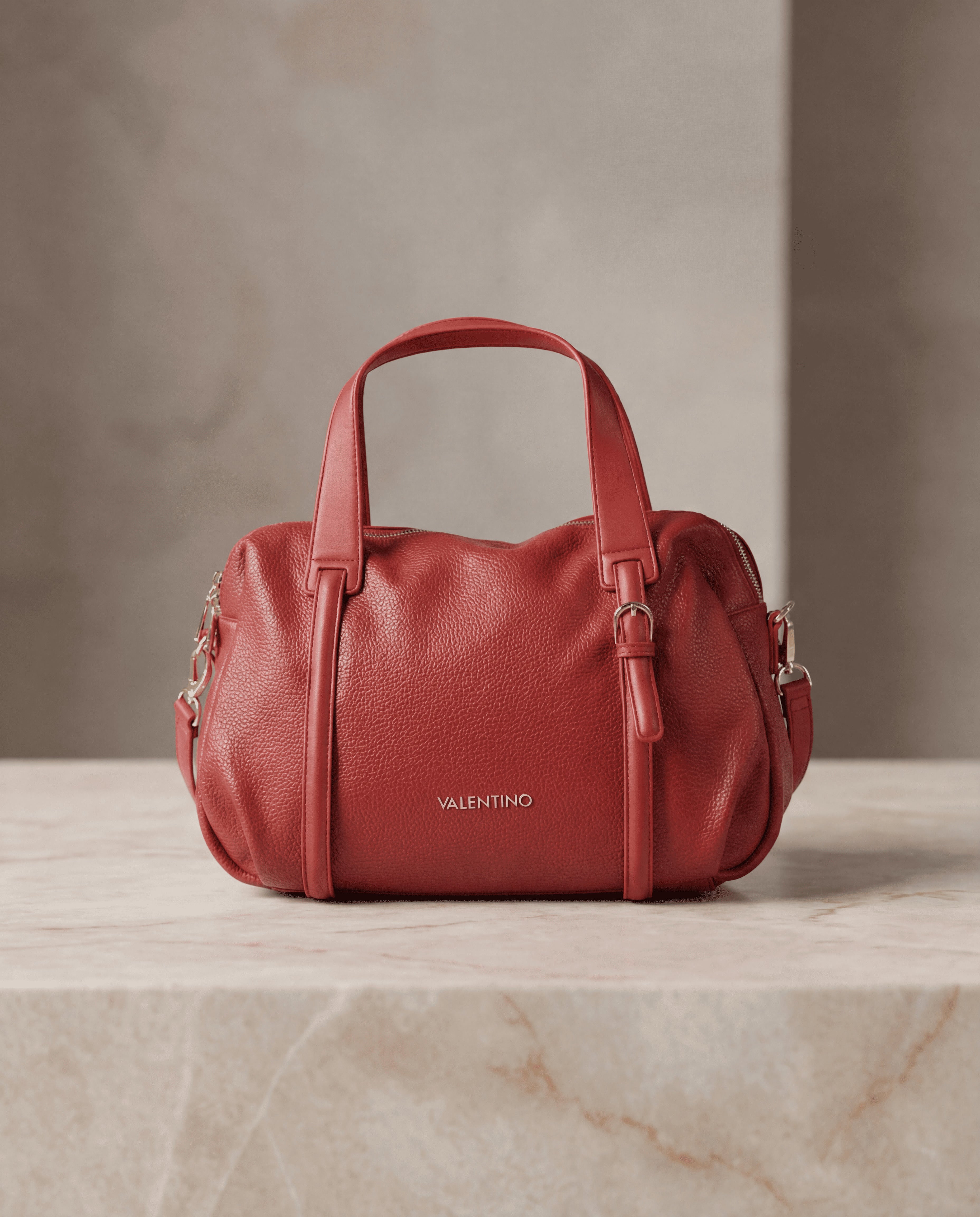 Valentino Bags Women's 'Rosso' Structured Handbag – Premium Italian