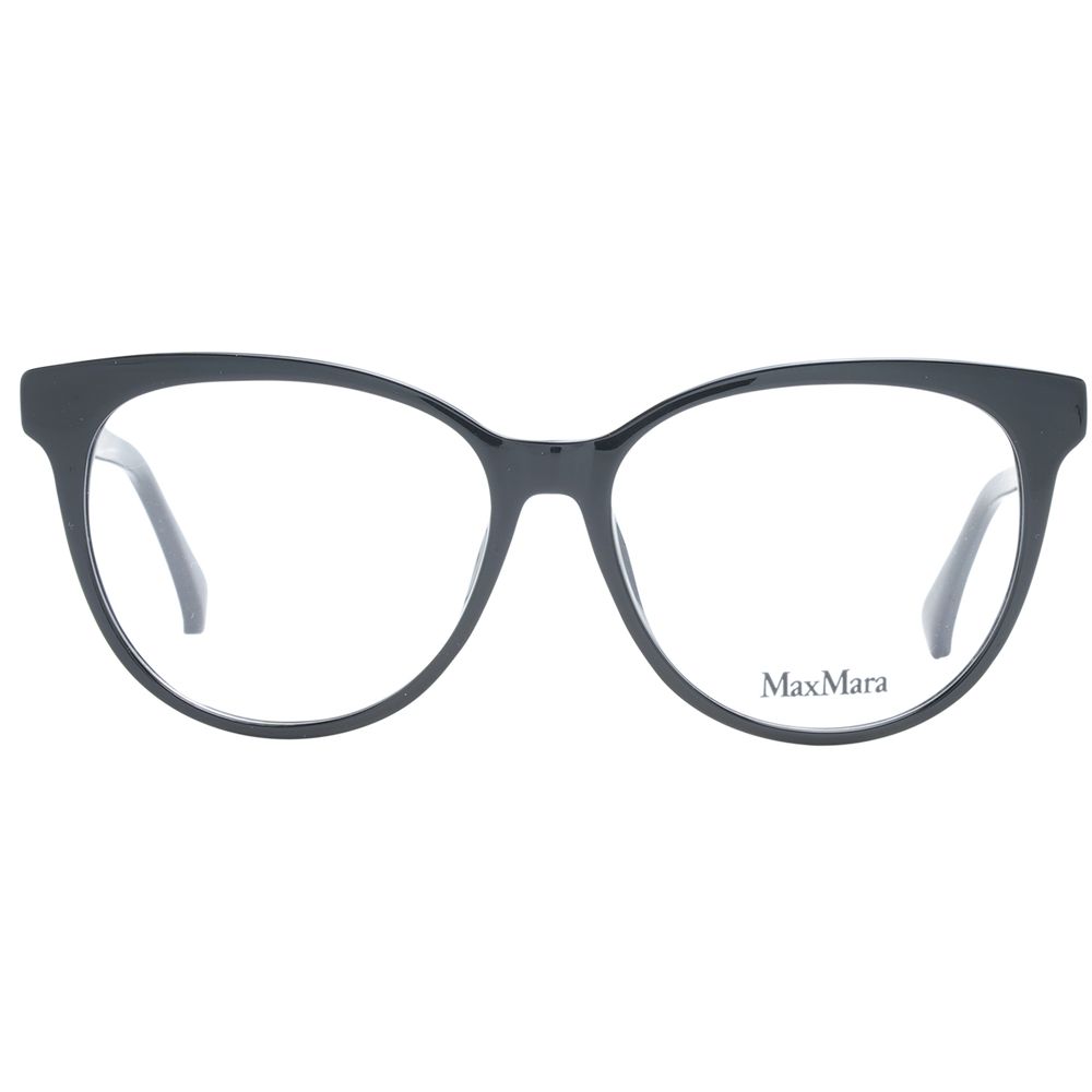 Front view of black plastic glasses frames by KILAUE
