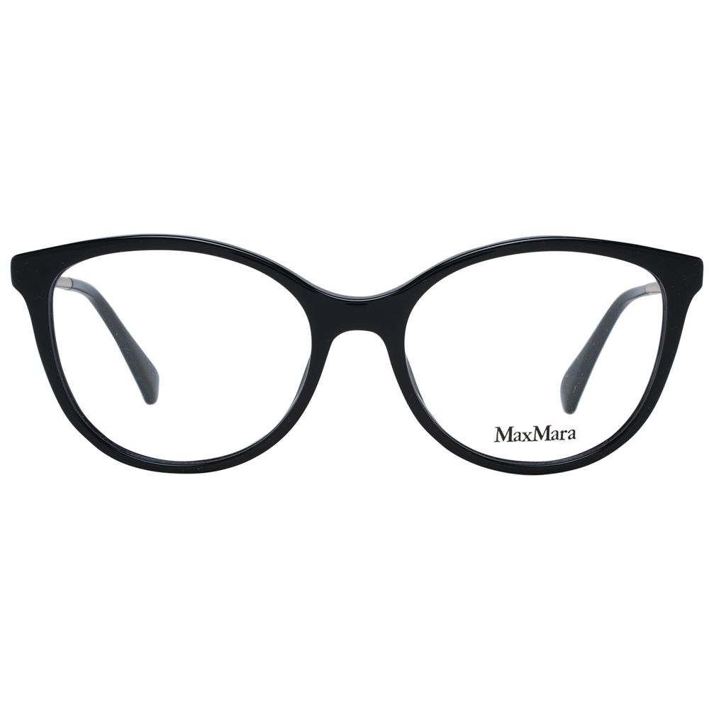 Front view of black plastic glasses frames by KILaUE
