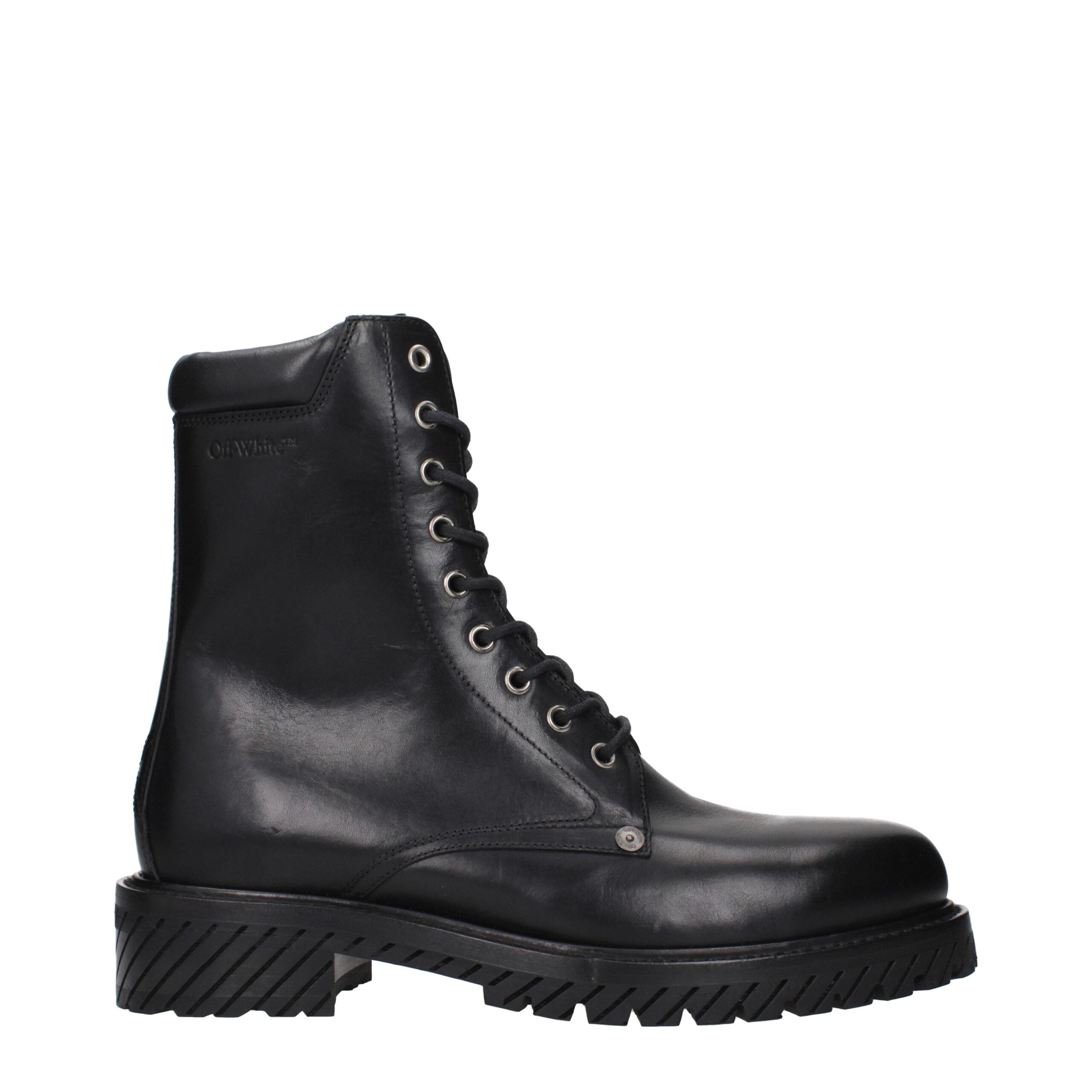 black‑leather‑ankle‑boots‑front‑view