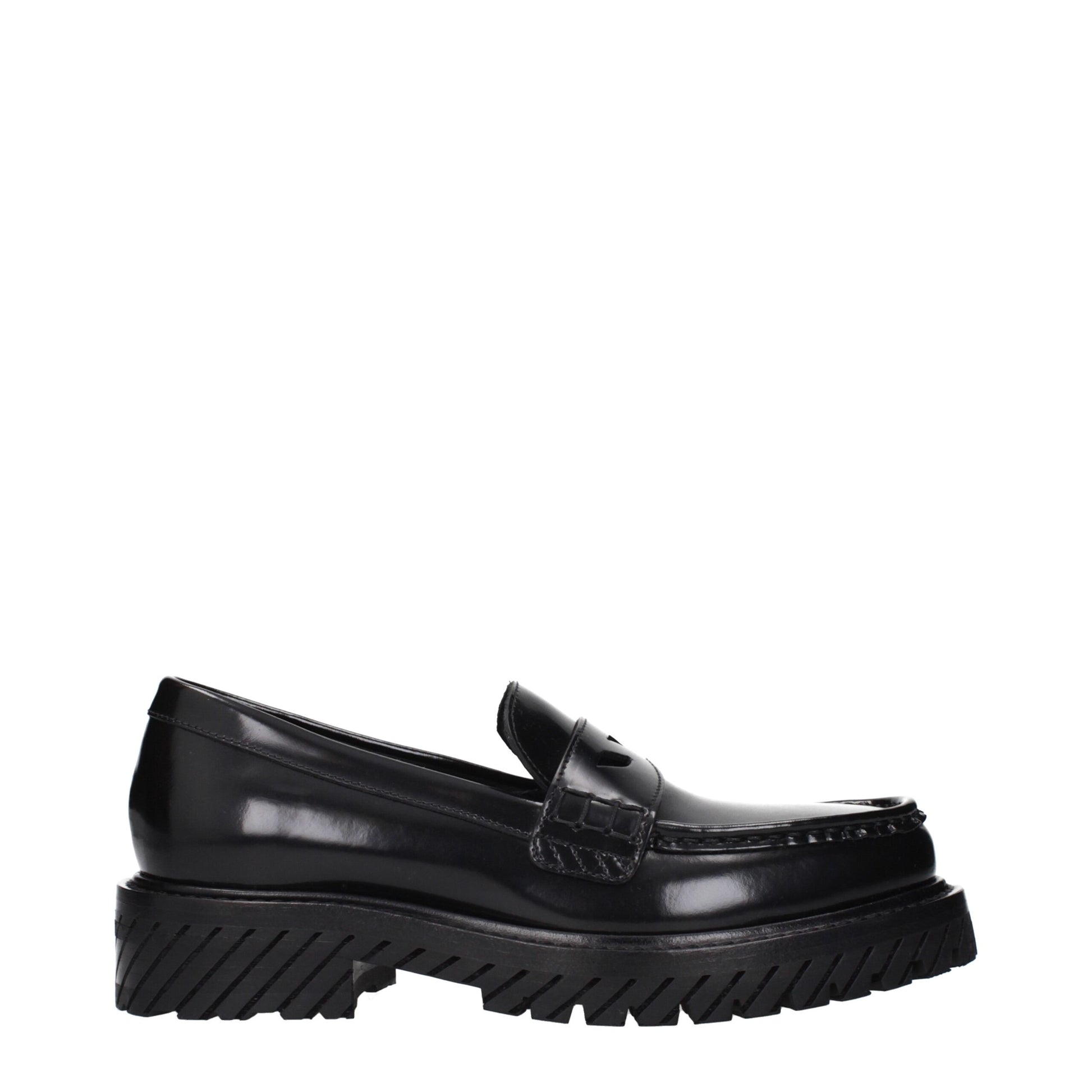 black‑leather‑slip‑on‑loafer‑front