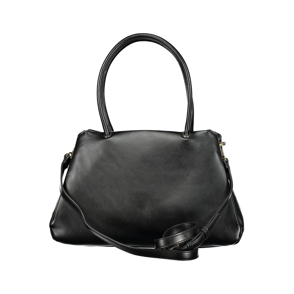 Stylish black handbag with roomy interior