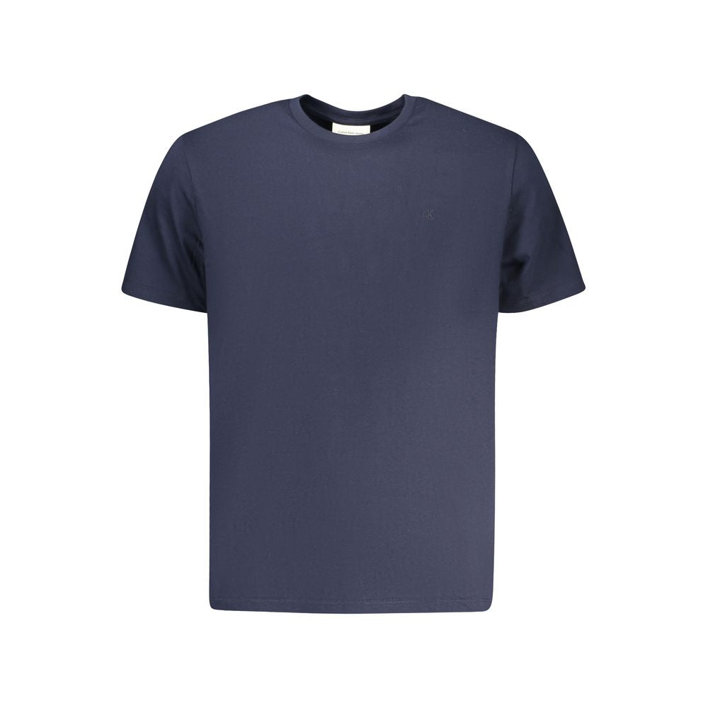 Blue cotton men’s T‑shirt luxury casualwear  