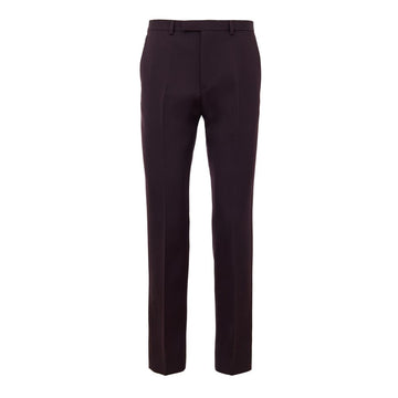 Bordeaux wool dress pants for women