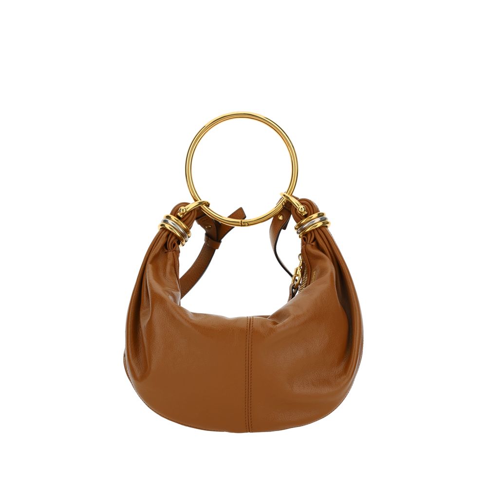 Brown calf leather Bos Taurus handbag by KILAUE
