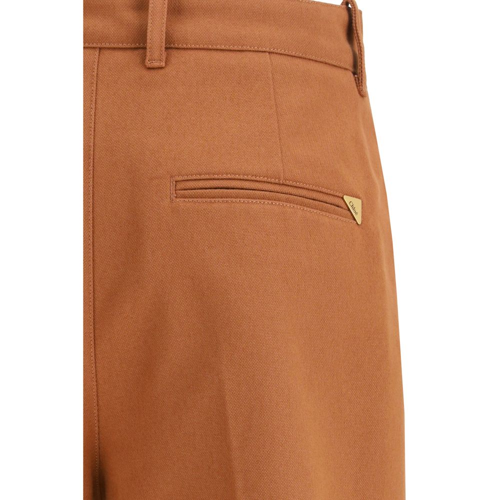 luxury cotton trousers side view