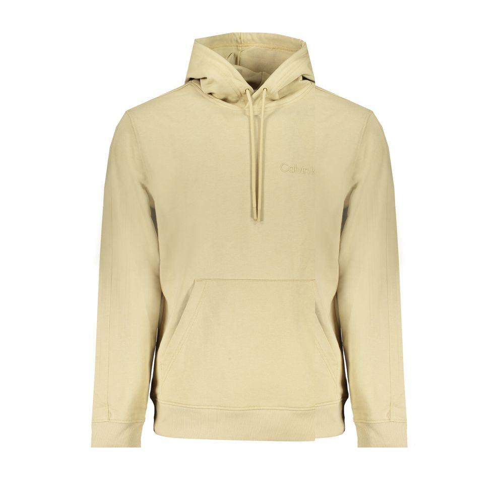 Calvin Klein beige cotton men sweatshirt front view