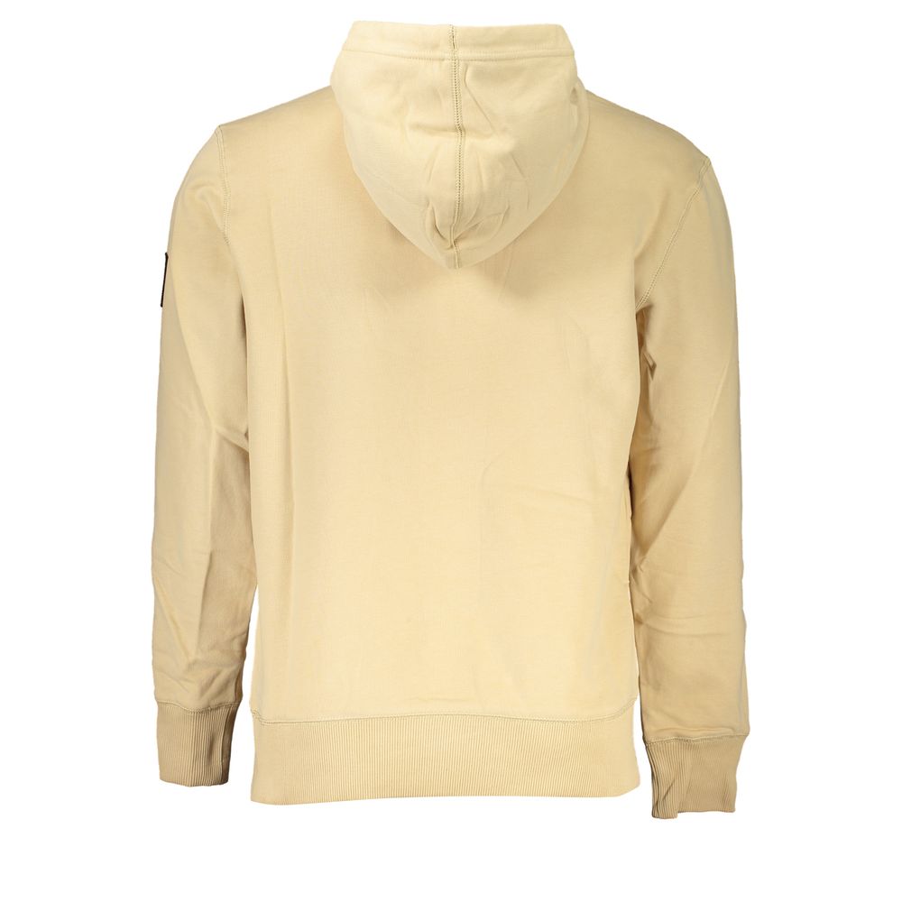 Calvin Klein men’s beige regenerative cotton hoodie side view