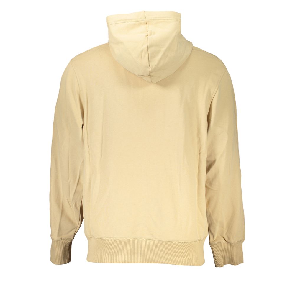 Calvin Klein men’s beige regenerative cotton hoodie side view