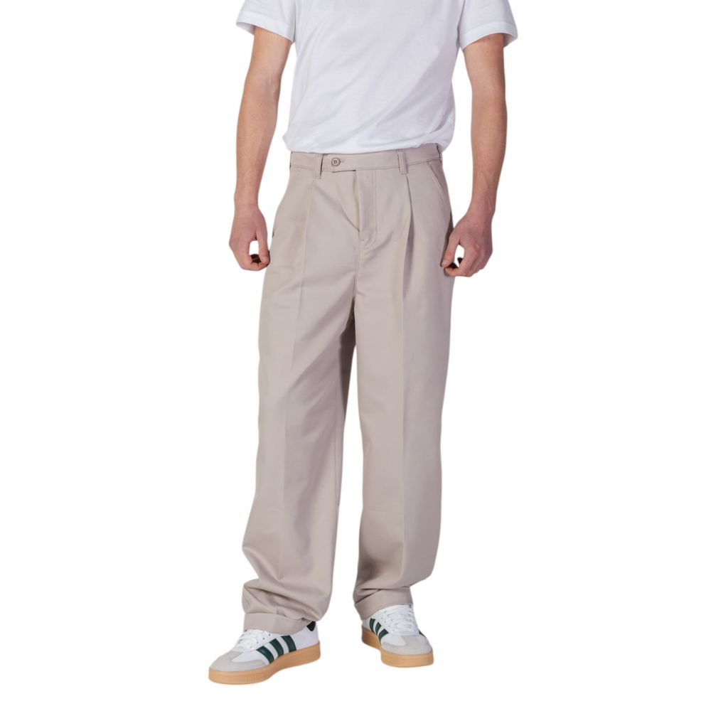 Calvin Klein men’s beige tailored casual trousers front view