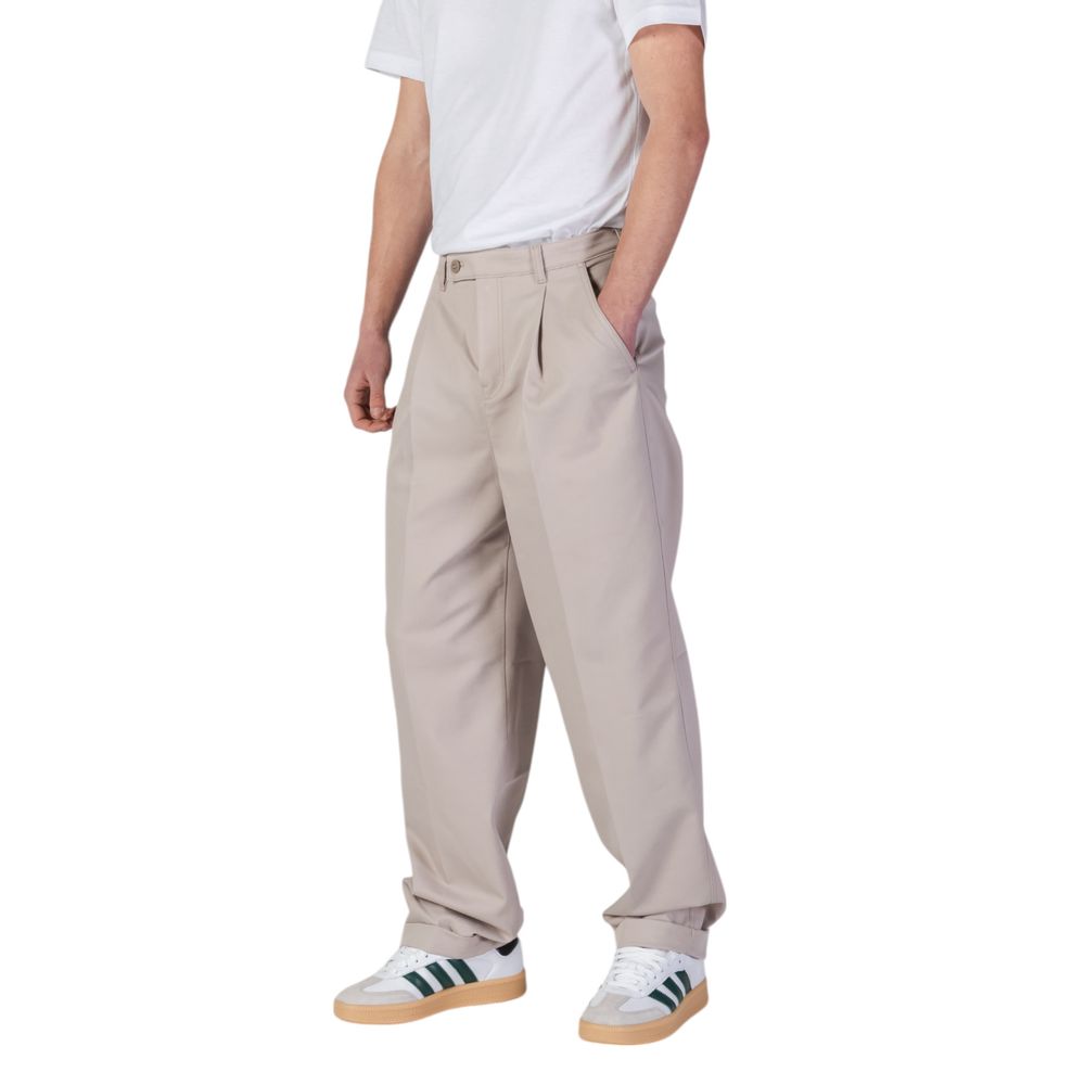 Calvin Klein men’s beige tailored casual trousers front view