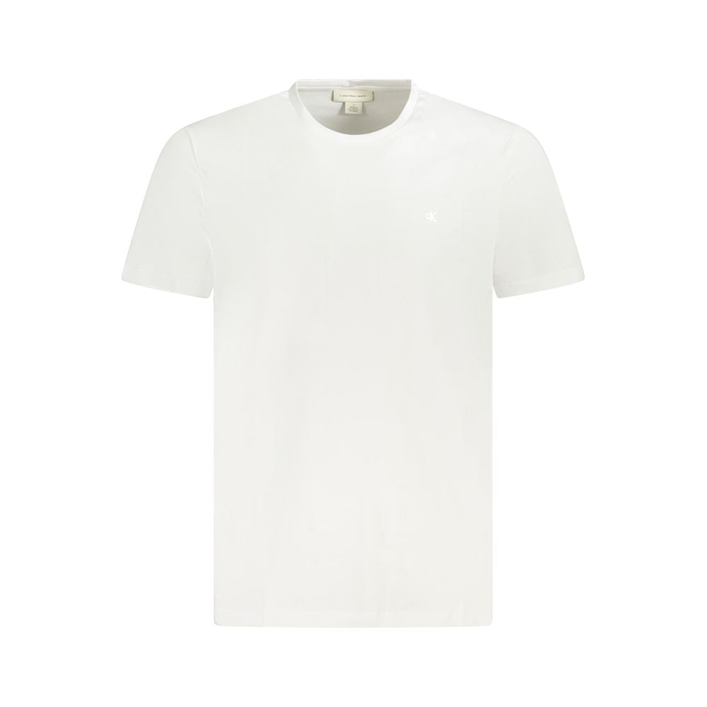 Calvin Klein bianco cotton men t shirt front view