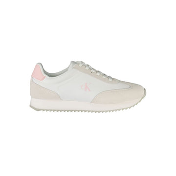 Calvin Klein Bianco leather sneakers women front view
