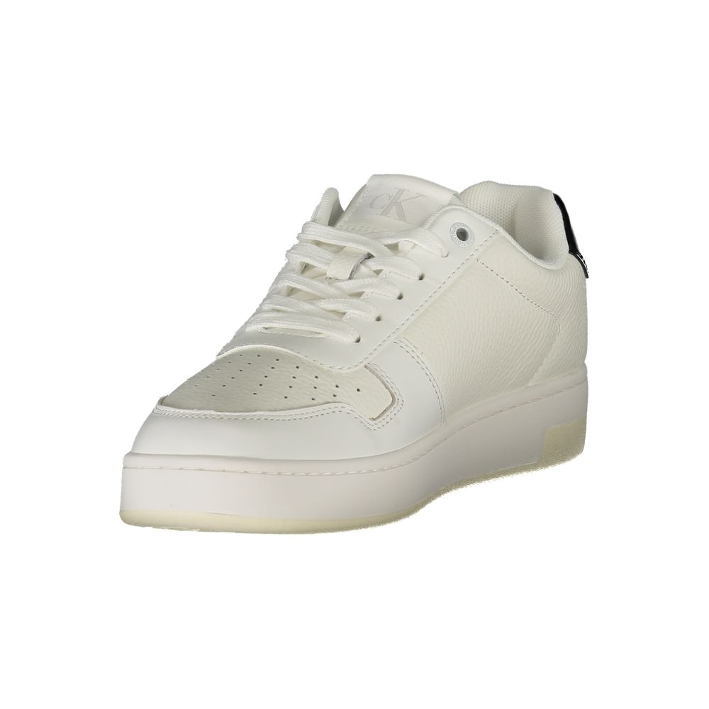 Calvin Klein bianco logo sneakers women back view