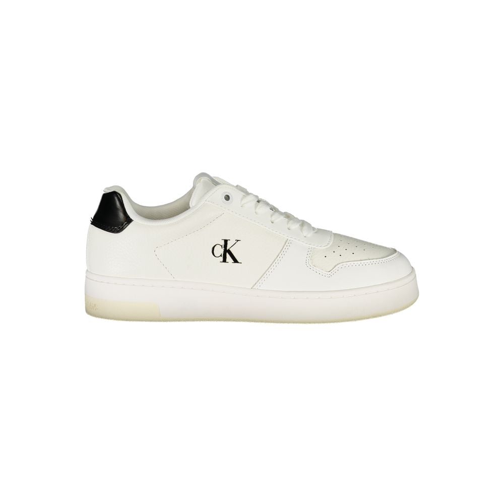 Calvin Klein bianco logo sneakers women front view