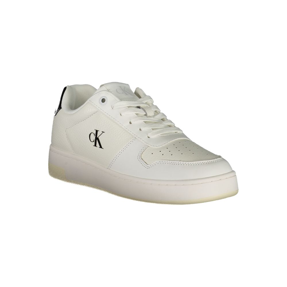 Calvin Klein bianco logo sneakers women front view