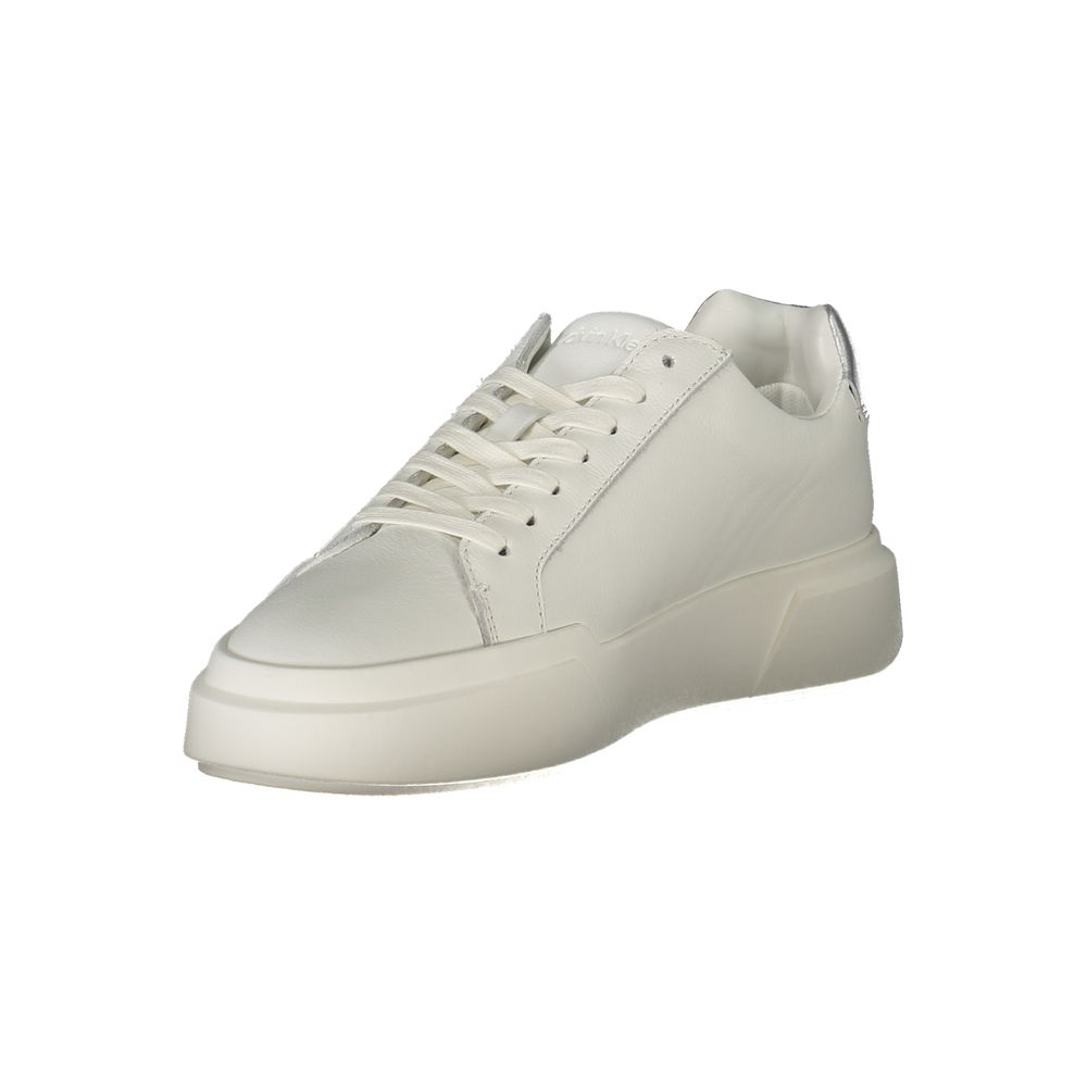 Calvin Klein Bianco white designer sneakers detail  