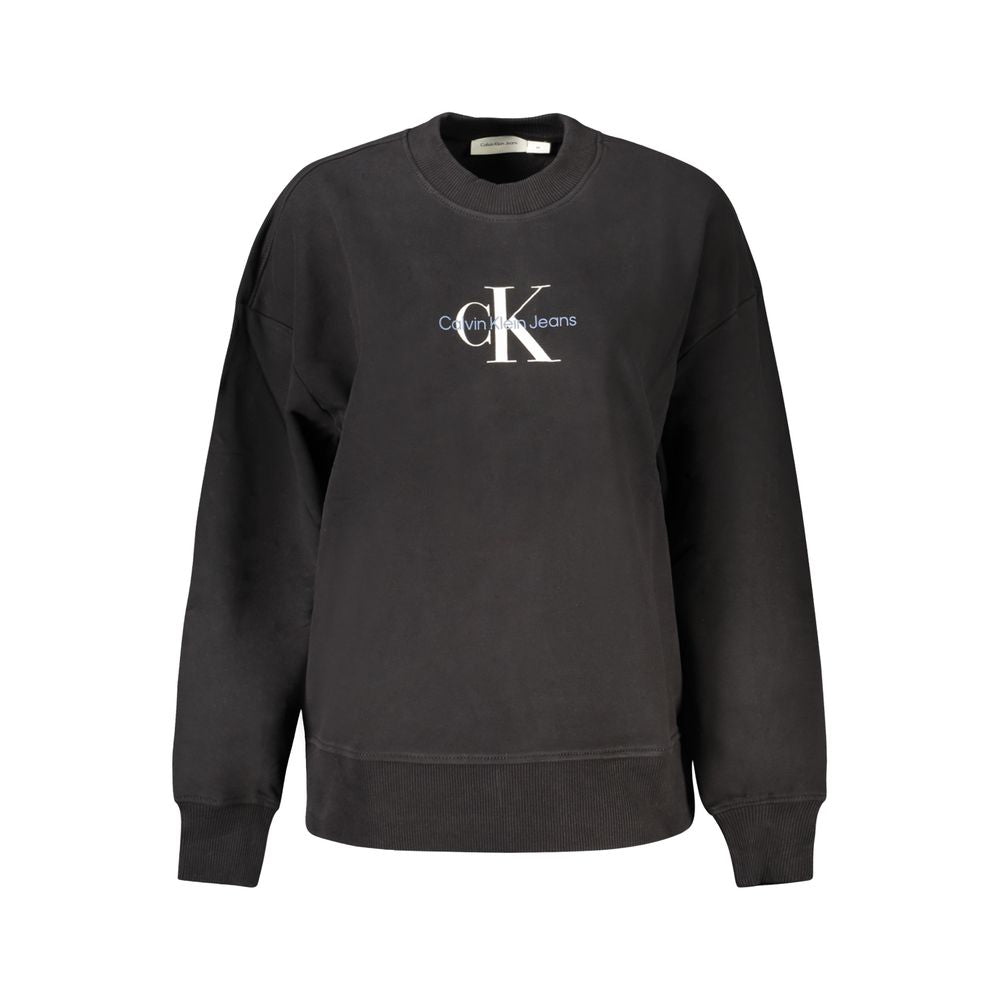 Calvin Klein black cotton crewneck sweater women’s luxury 