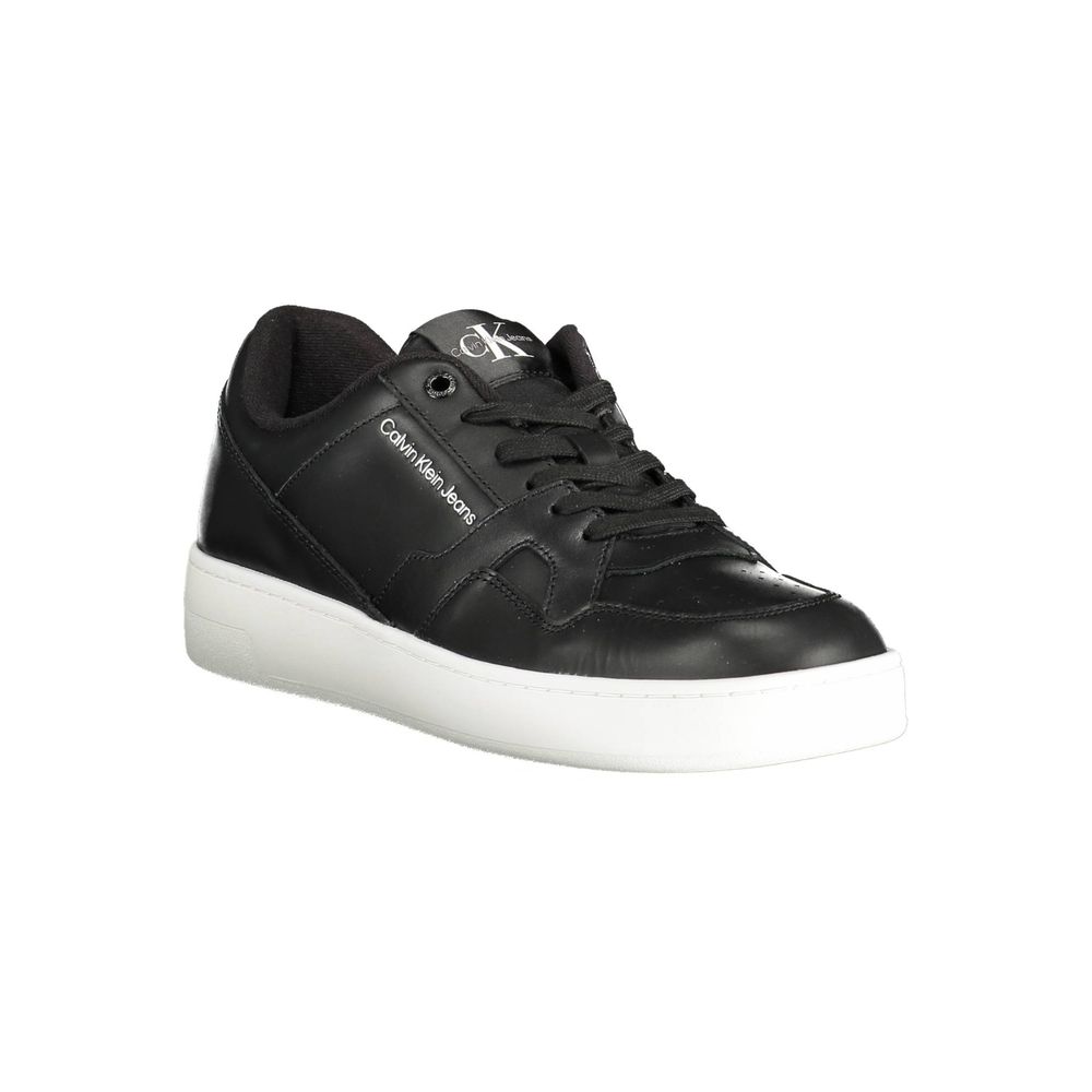 Calvin Klein black dynamic graphic sneakers men side view