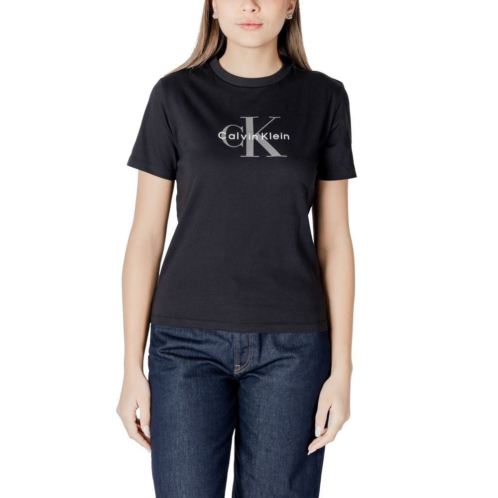 Calvin Klein black institutional T‑shirt luxury logo tee 