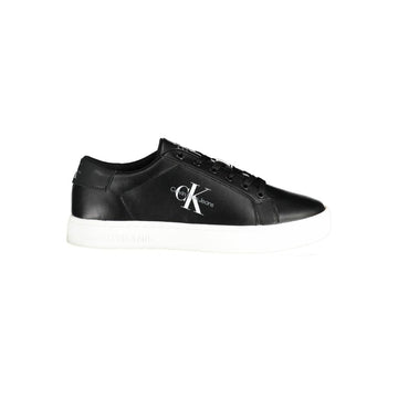 Calvin Klein black polyester men’s sneaker front view