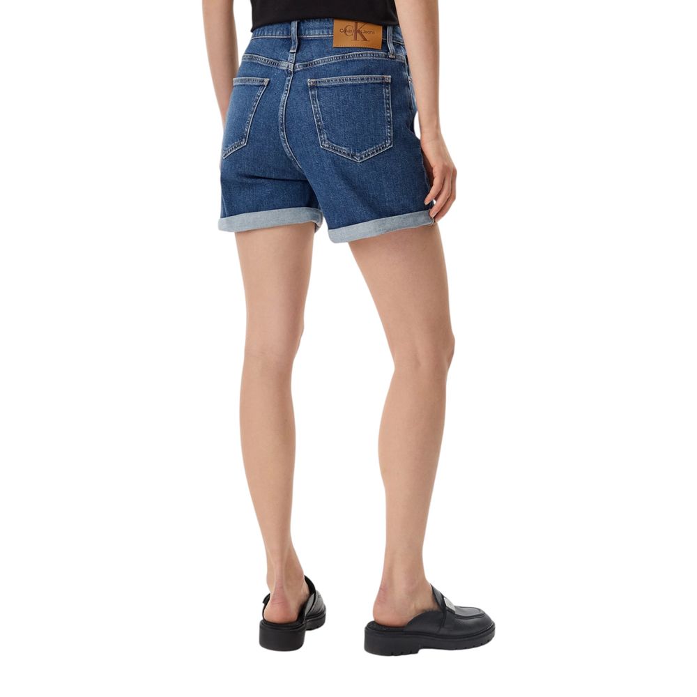 Calvin Klein blue mom denim shorts luxury denim 