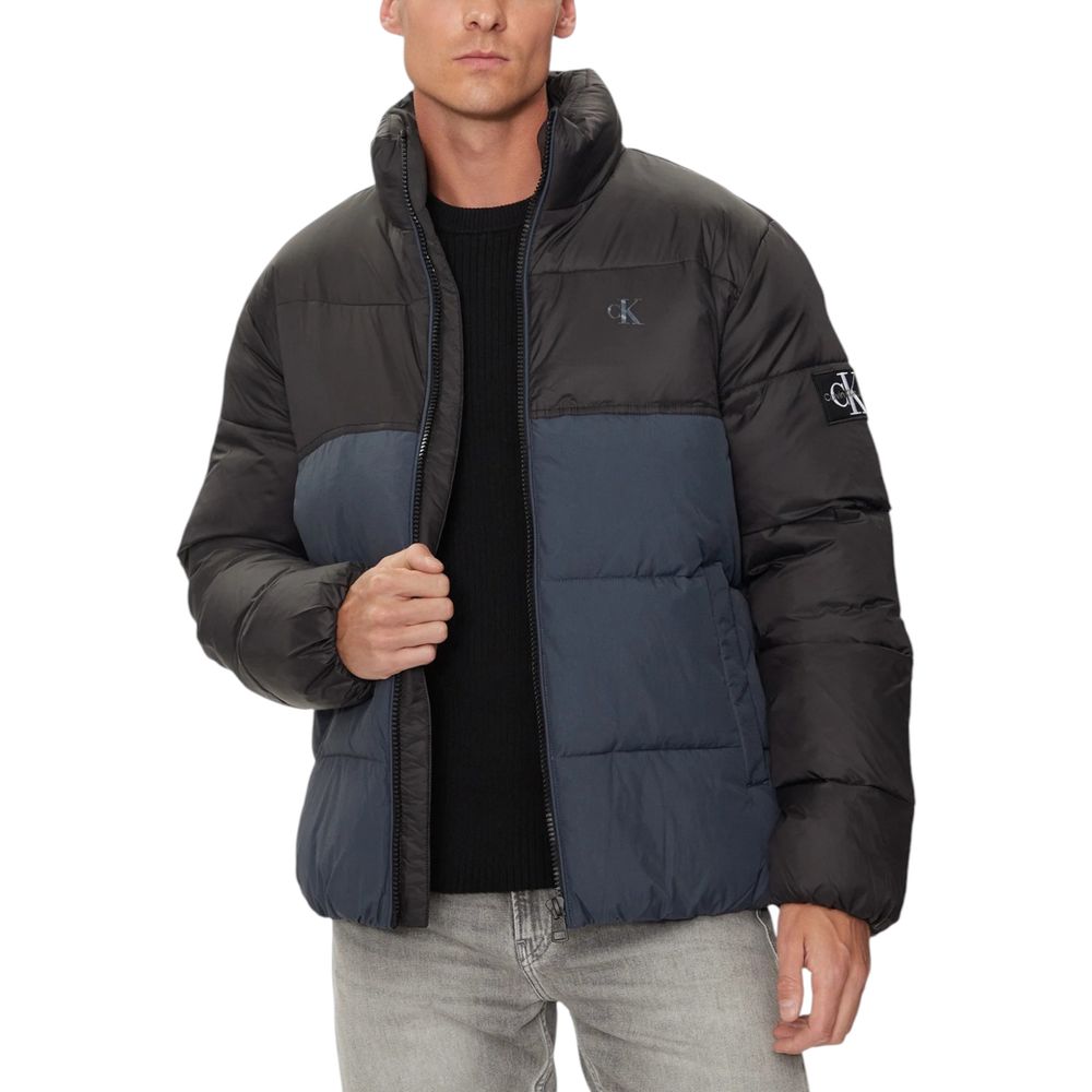 Calvin Klein blue non down blocking puffer men front view