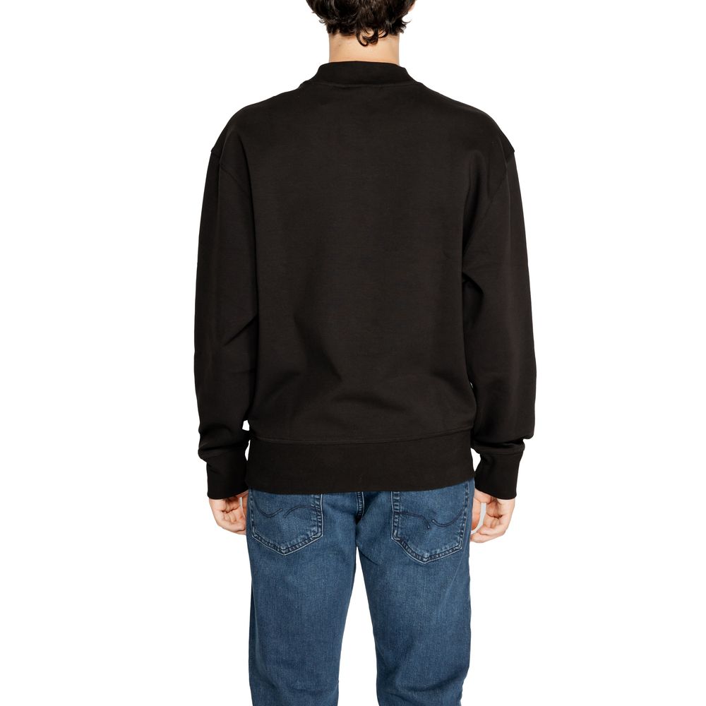 Calvin Klein men’s nero interlock crew sweatshirt back view