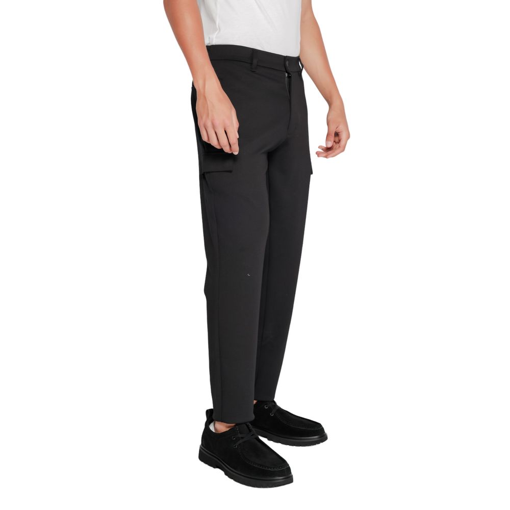 Calvin Klein men’s nero knit joggers elastic waist detail