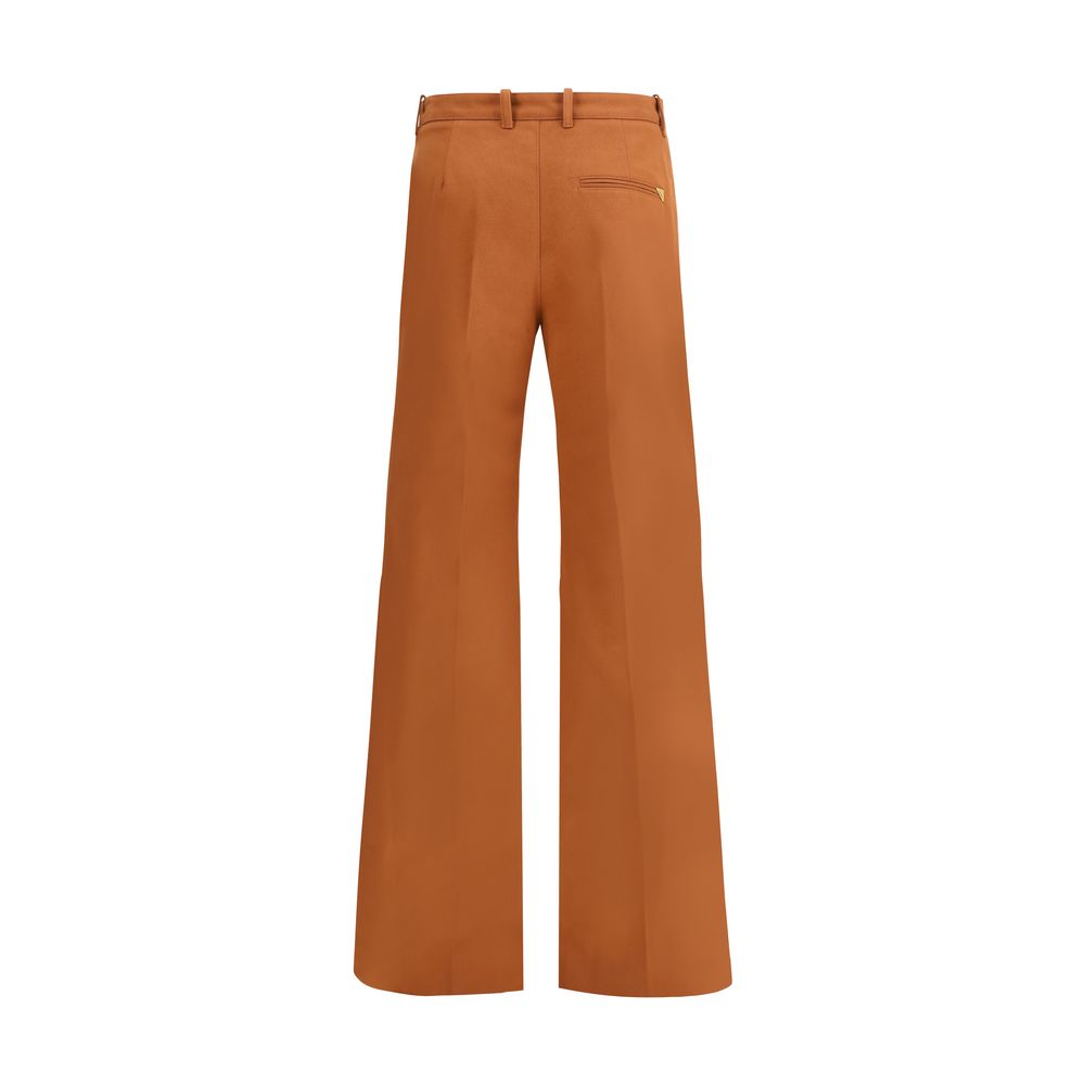 Chlo brown flare denim jeans 70s inspired luxury cotton trousers