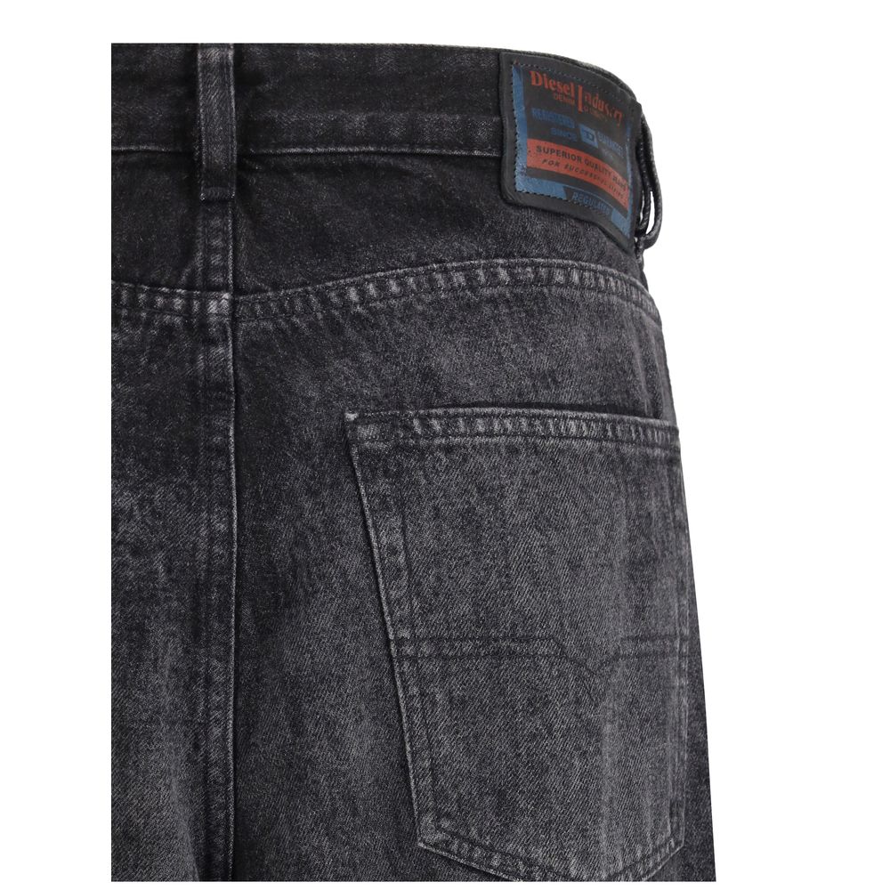 Diesel 1996 D-Sire black wide-leg jeans detail 