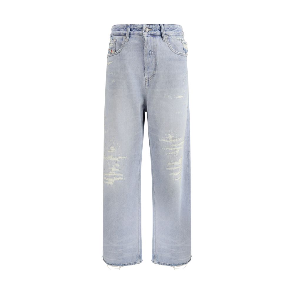 Diesel 1996 D-Sire light blue relaxed wide-leg jeans luxury denim  